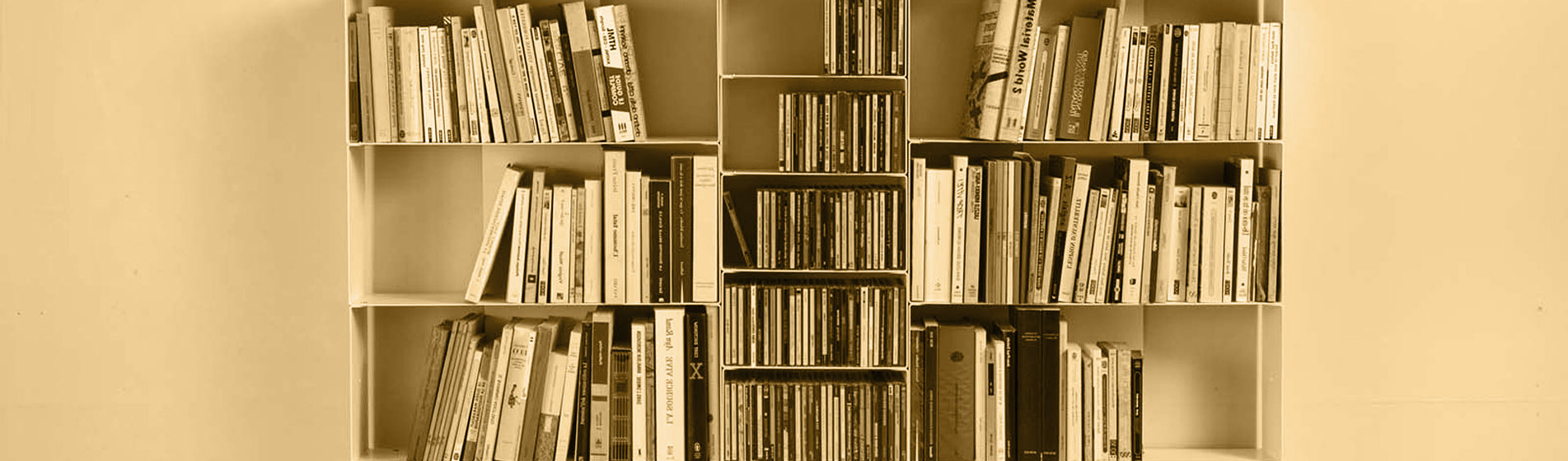 Rangement bibliothèque moderne