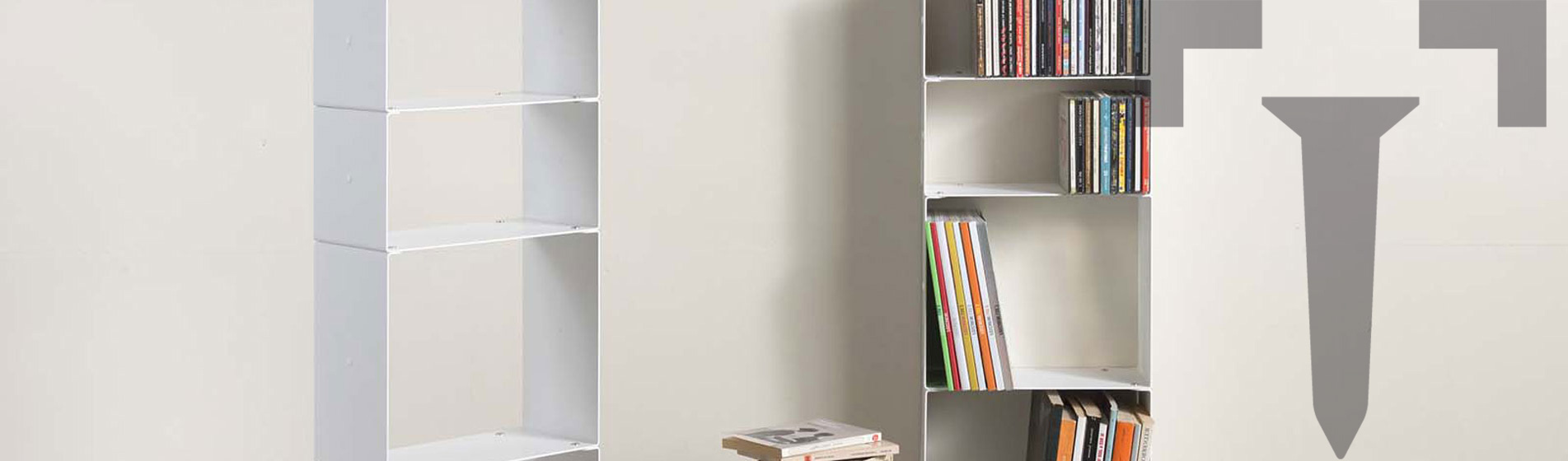 Achat bibliothèque design a parete