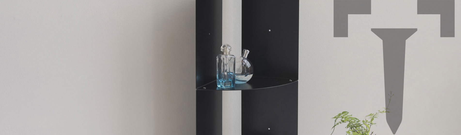 Etagere d'angle moderne