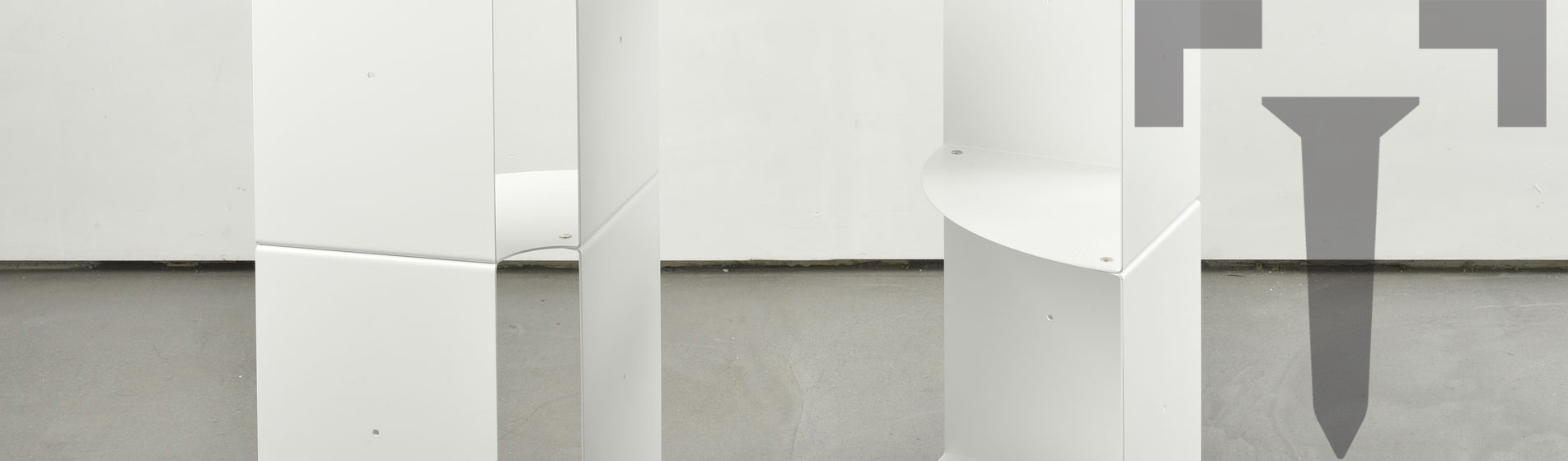 présentoir étagère d'angle design a parete Paris