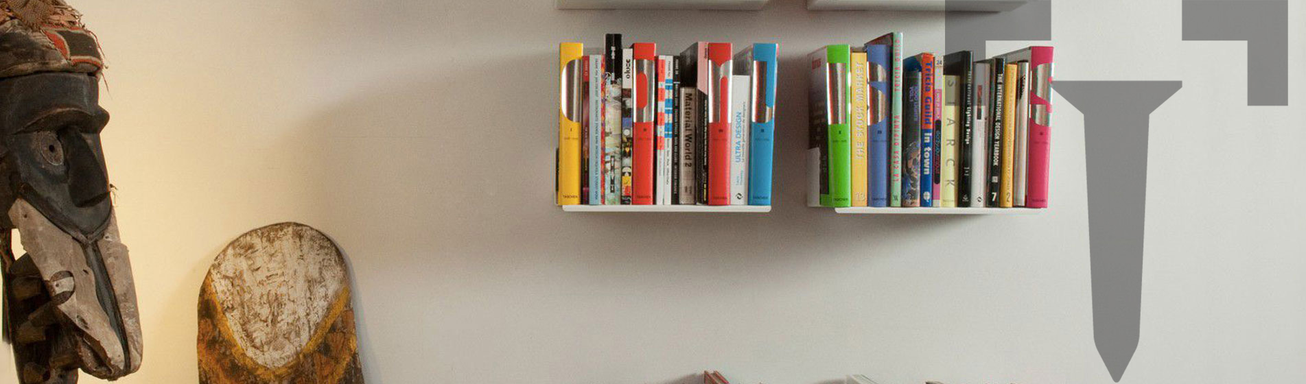 Petite étagère livre design a parete