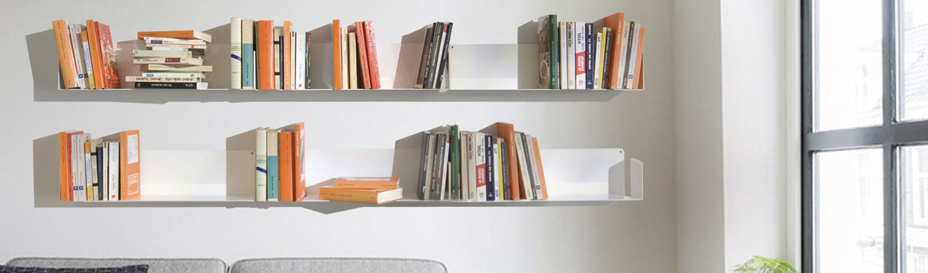 Colonne étagère livre design a parete