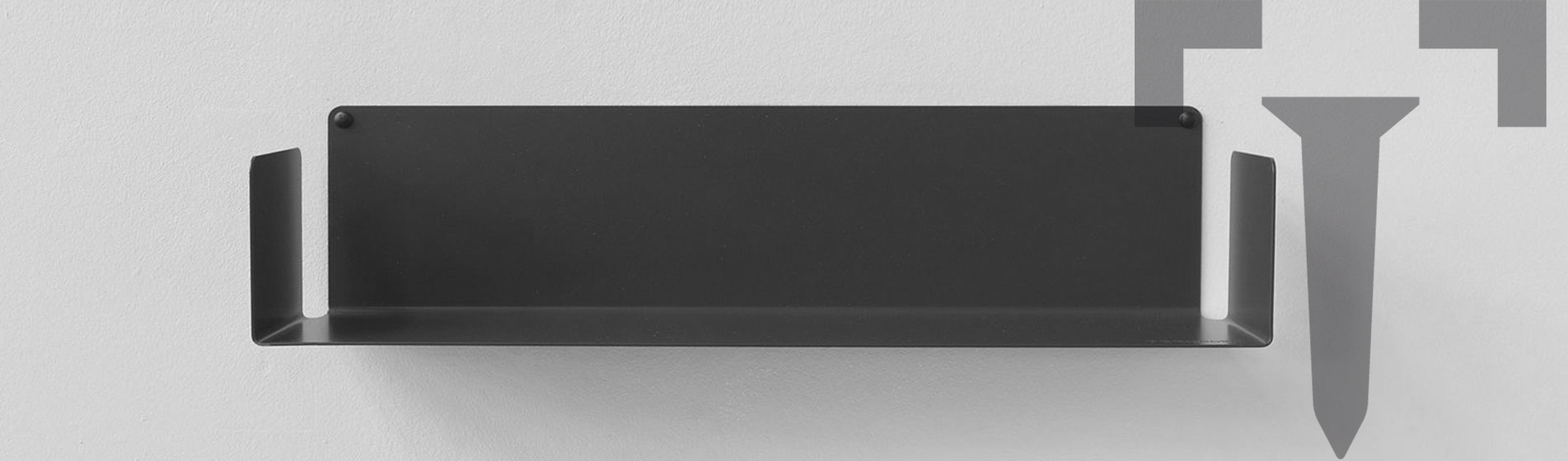 Rangement étagère murale 45x10 cm