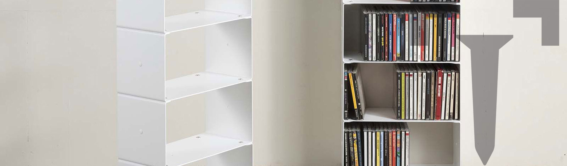 Etagere range cd suspendue