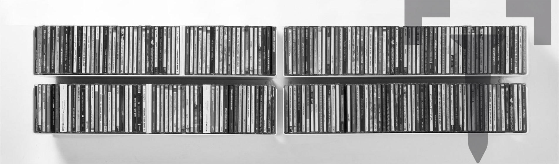 Présentoir étagère range cd 3 niveaux