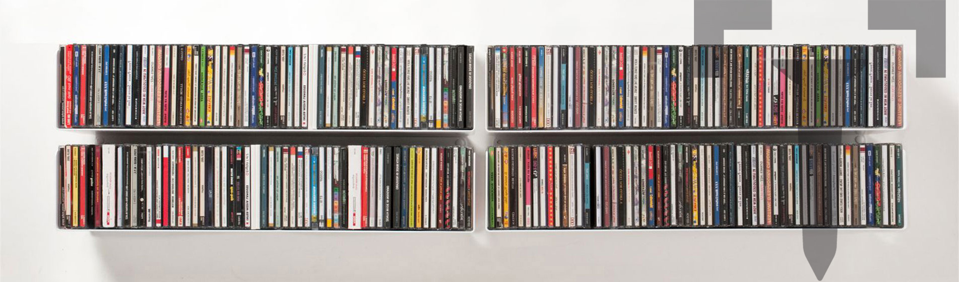 Achat petite étagère range cd design a parete