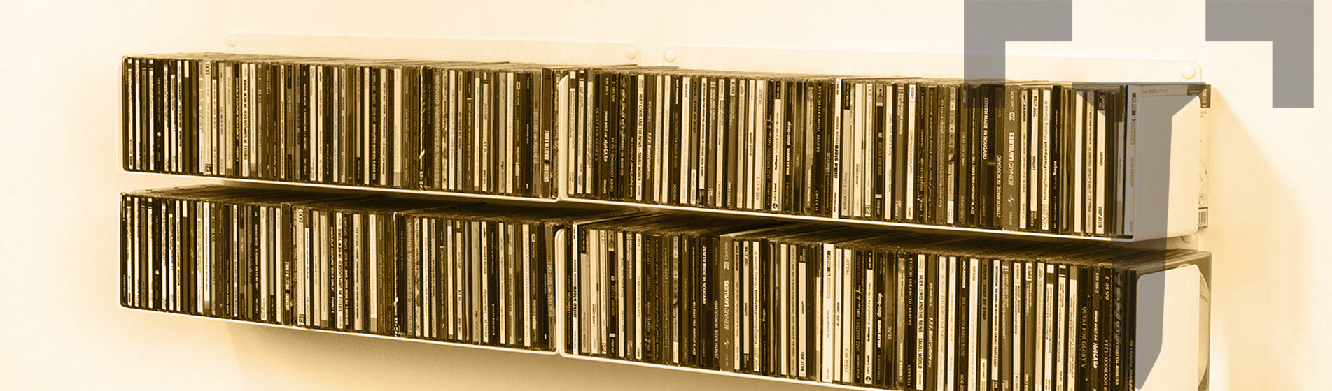 Présentoir étagère range cd moderne