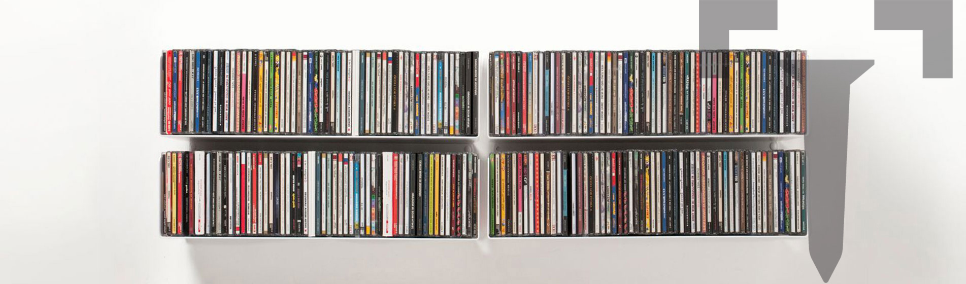 Achat grande étagère range cd discrete