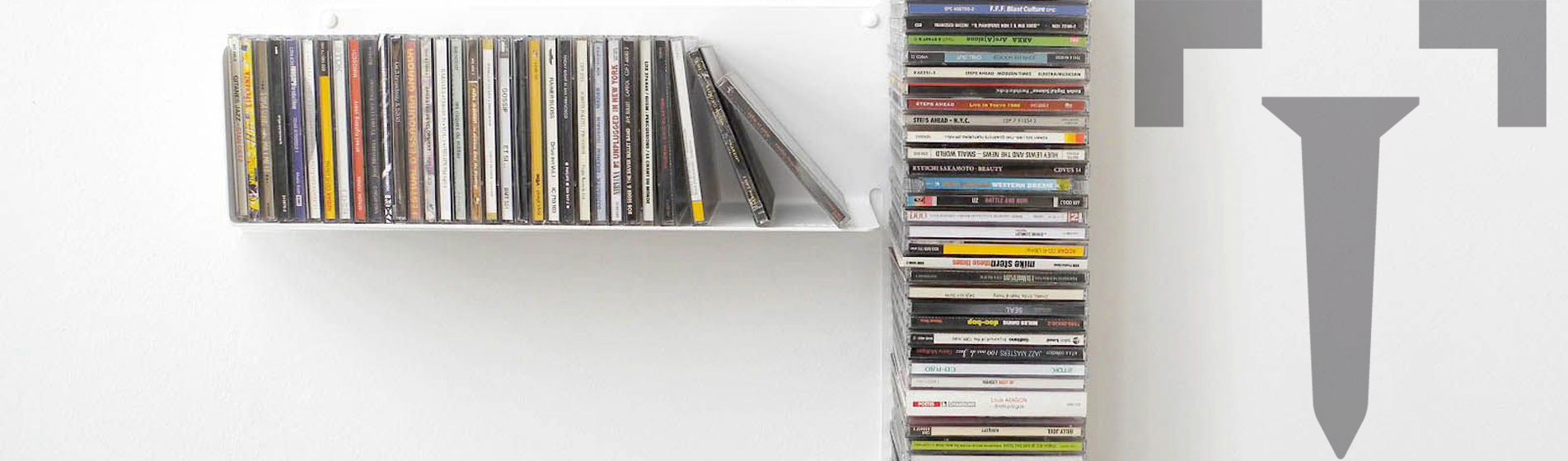 Présentoir étagère range cd 4 niveaux