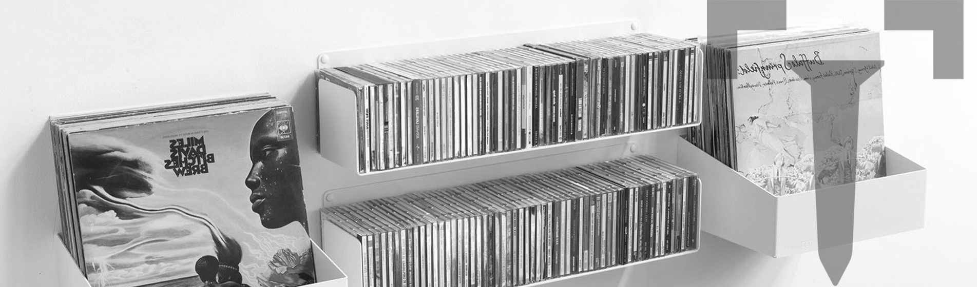 Présentoir étagère range cd haut de gamme