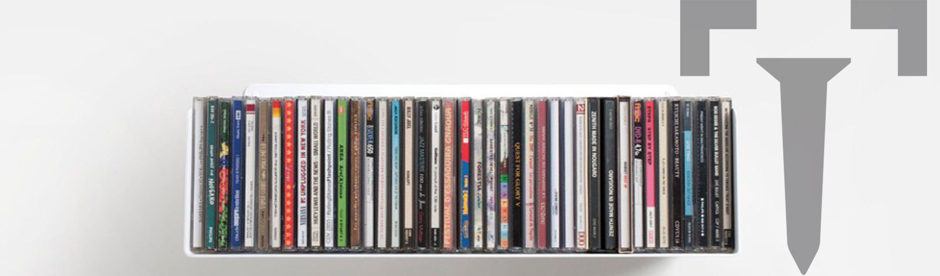 Achat grande étagère range cd fixations invisibles