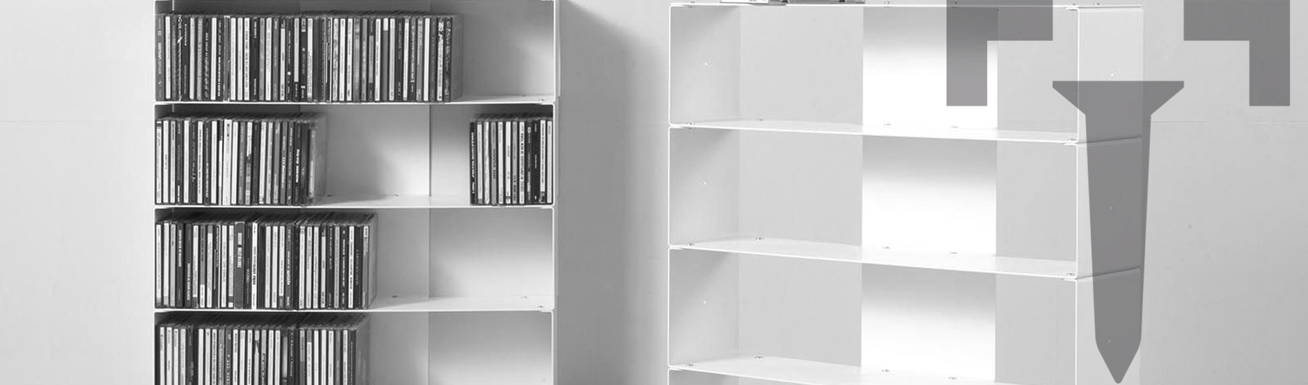 Etagere range cd linéaire