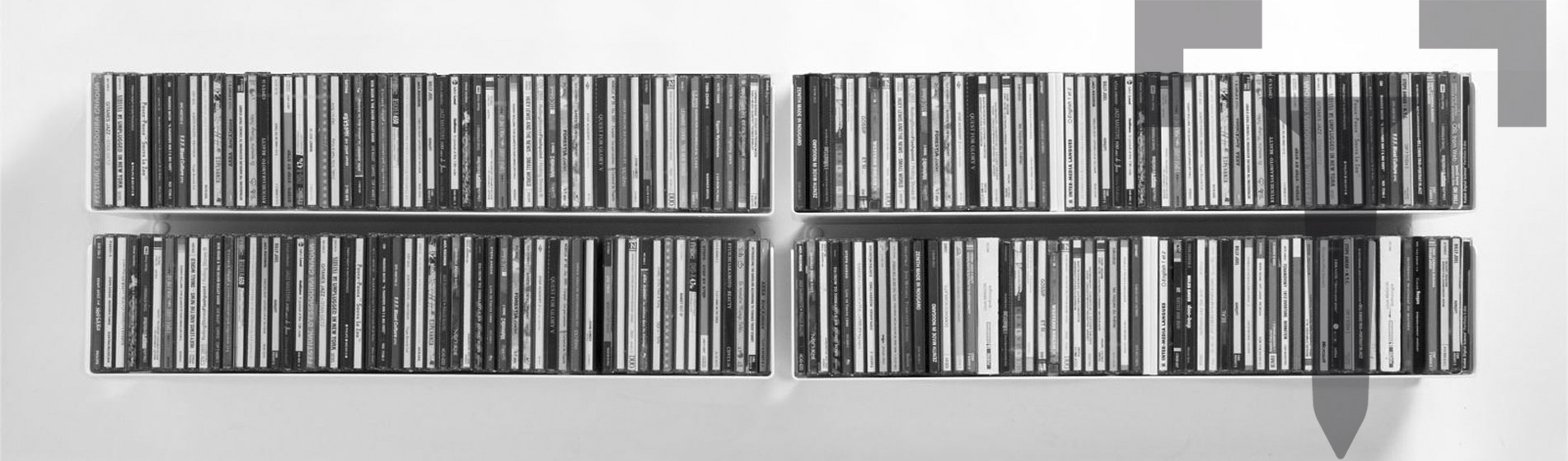 Grande étagère range cd design