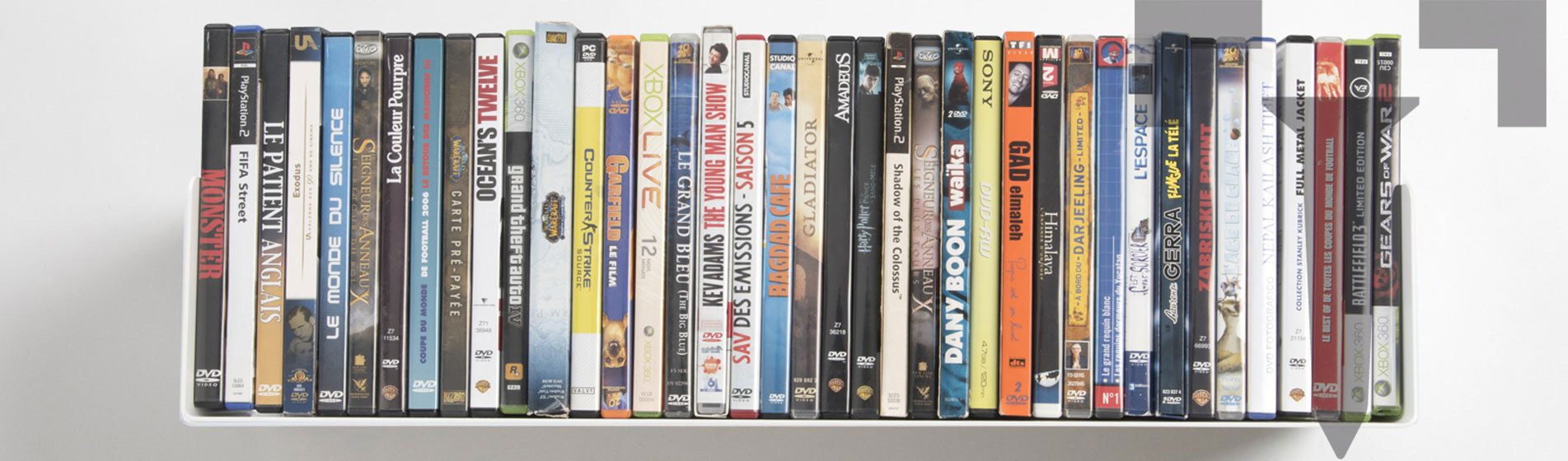 prix étagère range DVD fixations invisibles Paris