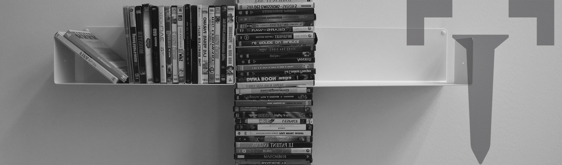présentoir étagère range DVD moderne Paris