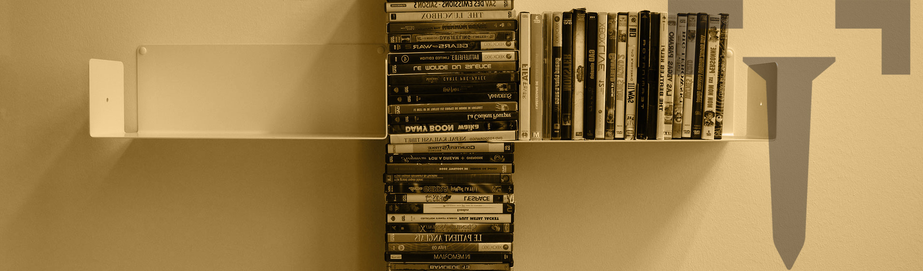 présentoir étagère range DVD installation facile Paris