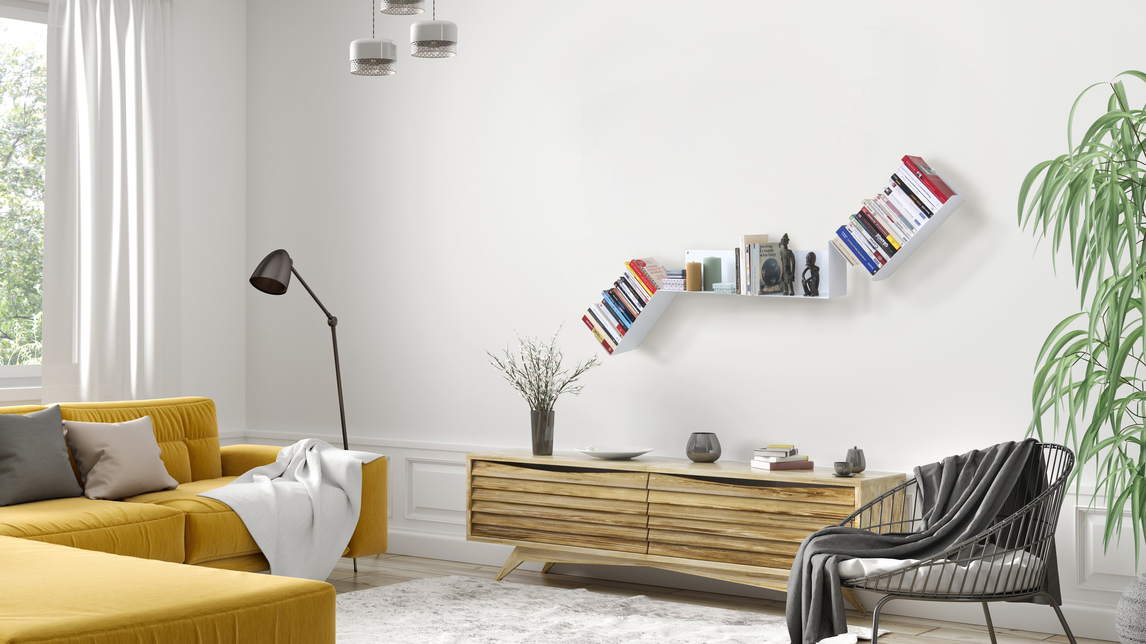 Bibliothèque murale modulable