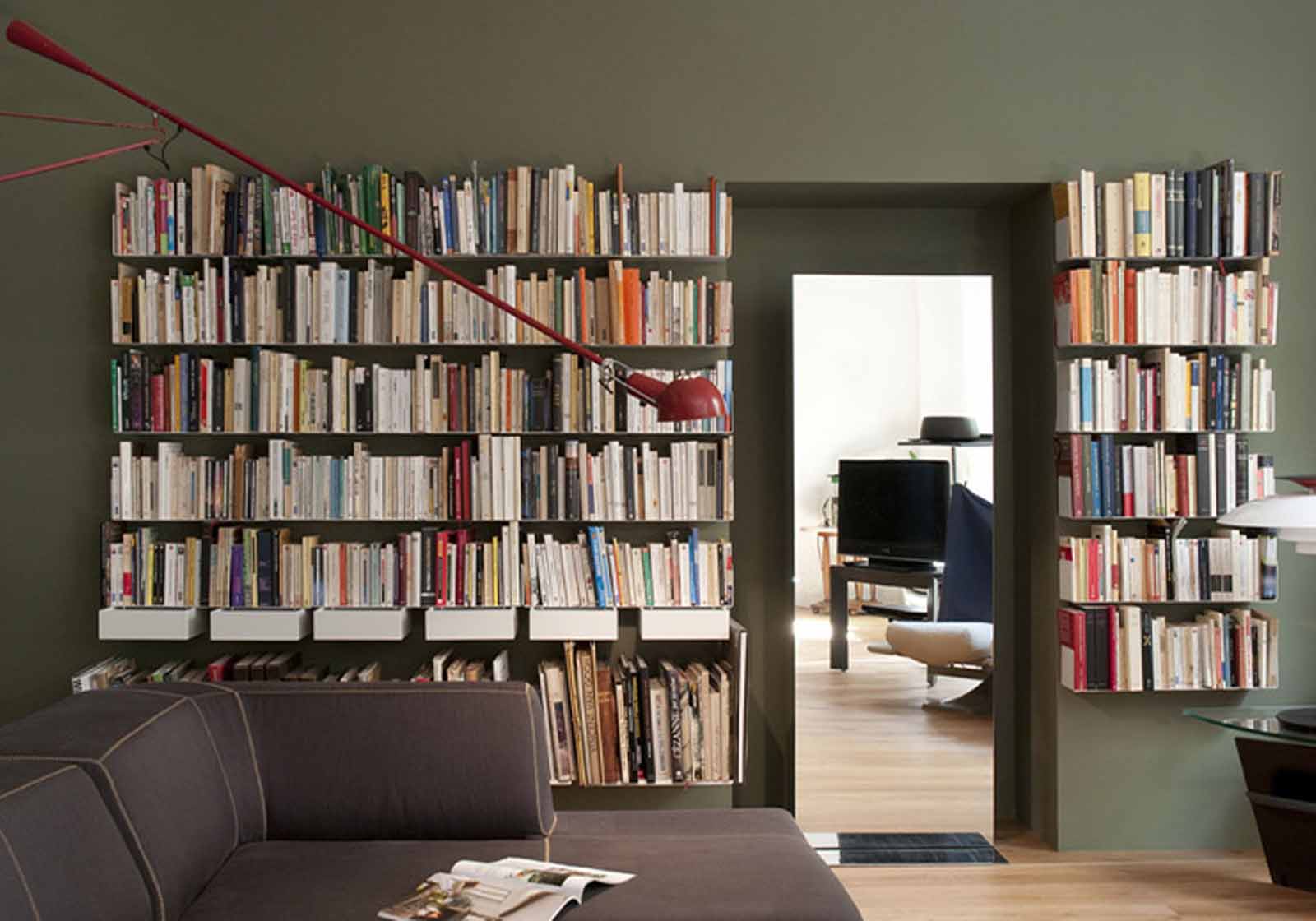 10 idées pour aménager une bibliothèque murale dans son salon